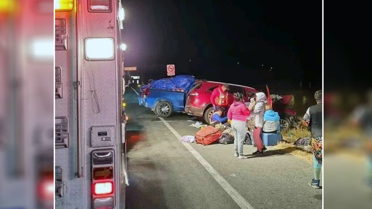 Familia que viajaba de la ciudad de Dallas a Querétaro, en México, se estrelló tras tratar de esquivar una vaca en la Carretera 57.