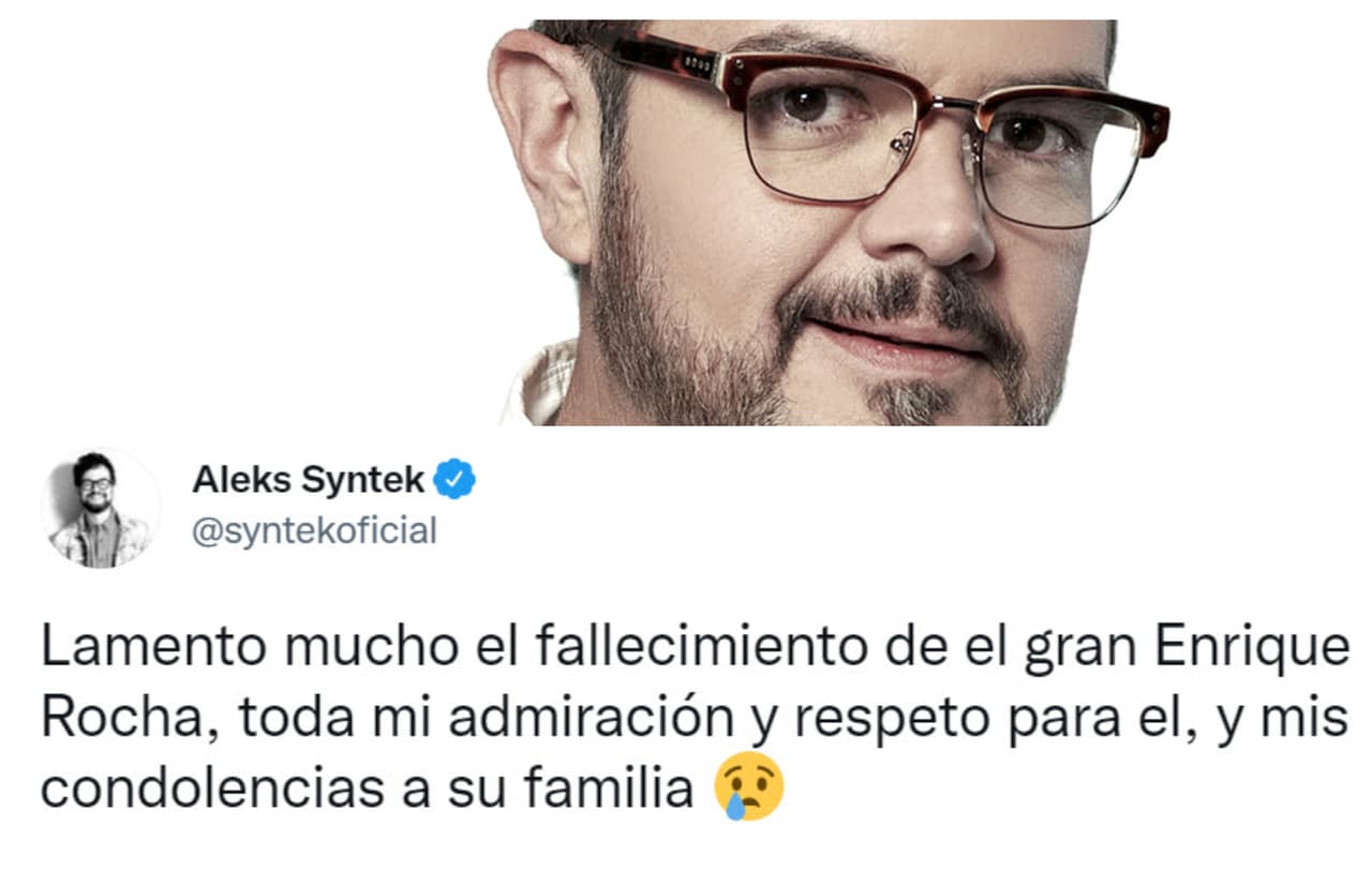 El cantante 
<b>Aleks Syntek</b> se unió al gremio actoral para despedir a uno de sus más emblemáticos miembros.