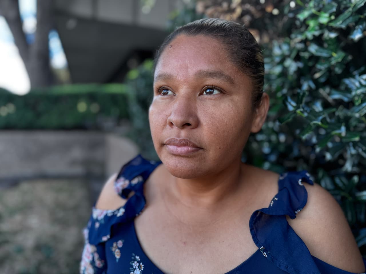 María García llegó a EEUU en mayo de 2021 con un único objetivo: que sus dos hijos, Emmanuel y Ángela, pudieran recibir la atención médica que requieren. Él por su condición de autismo; ella porque está perdiendo la visión de uno de sus ojos.