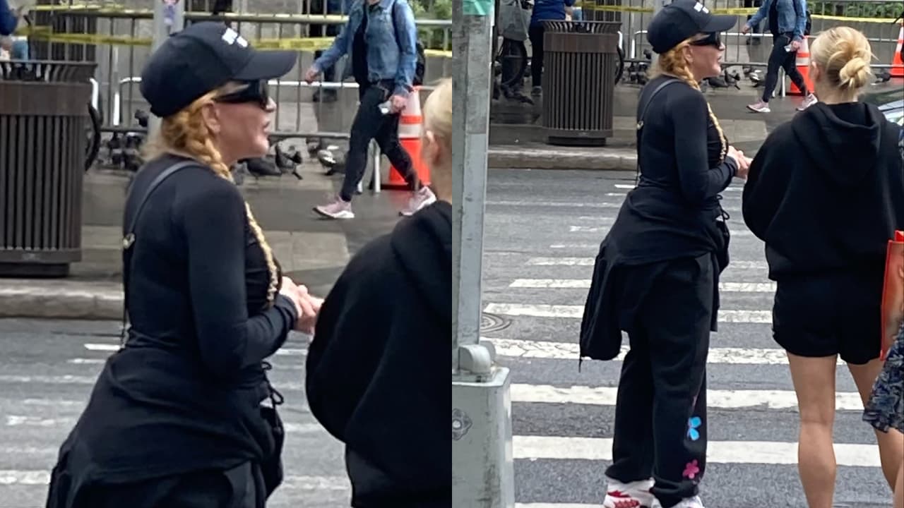 A Madonna se le vio de aparente buen humor un día antes de que fuera intubada en un hospital en NYC tras una infección que sufrió y que la puso al borde de la muerte.