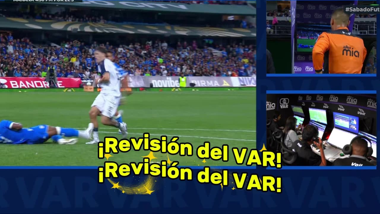 ¡Interviene el VAR en está jugada en contra de Cruz Azul!