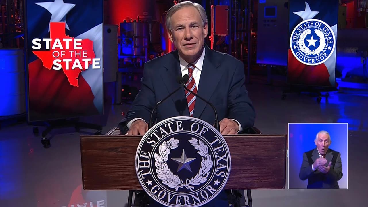 Uso de armas, aborto, coronavirus y mejorar la seguridad: Así fue el informe del gobernador Greg Abbott