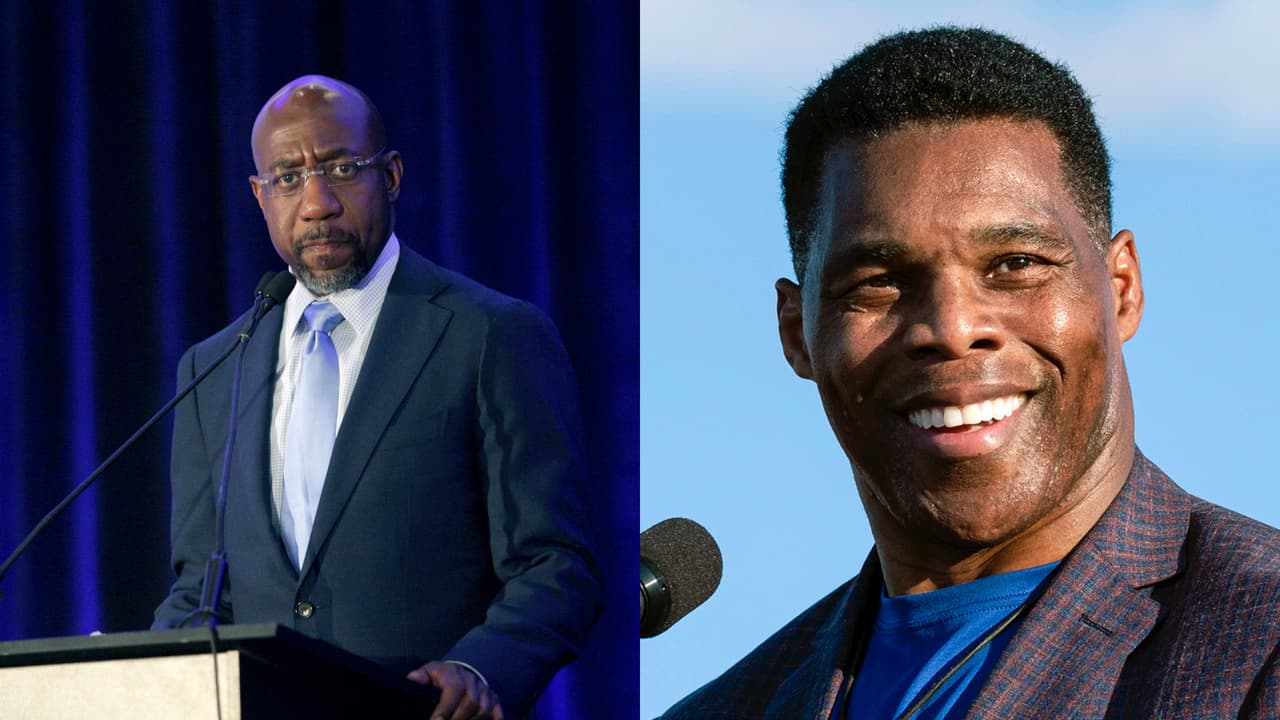 Raphael Warnock y Herschel Walker.