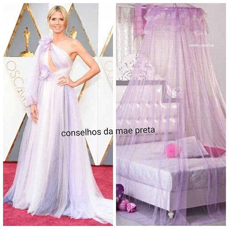 Hasta con unas cortinas la igualaron.