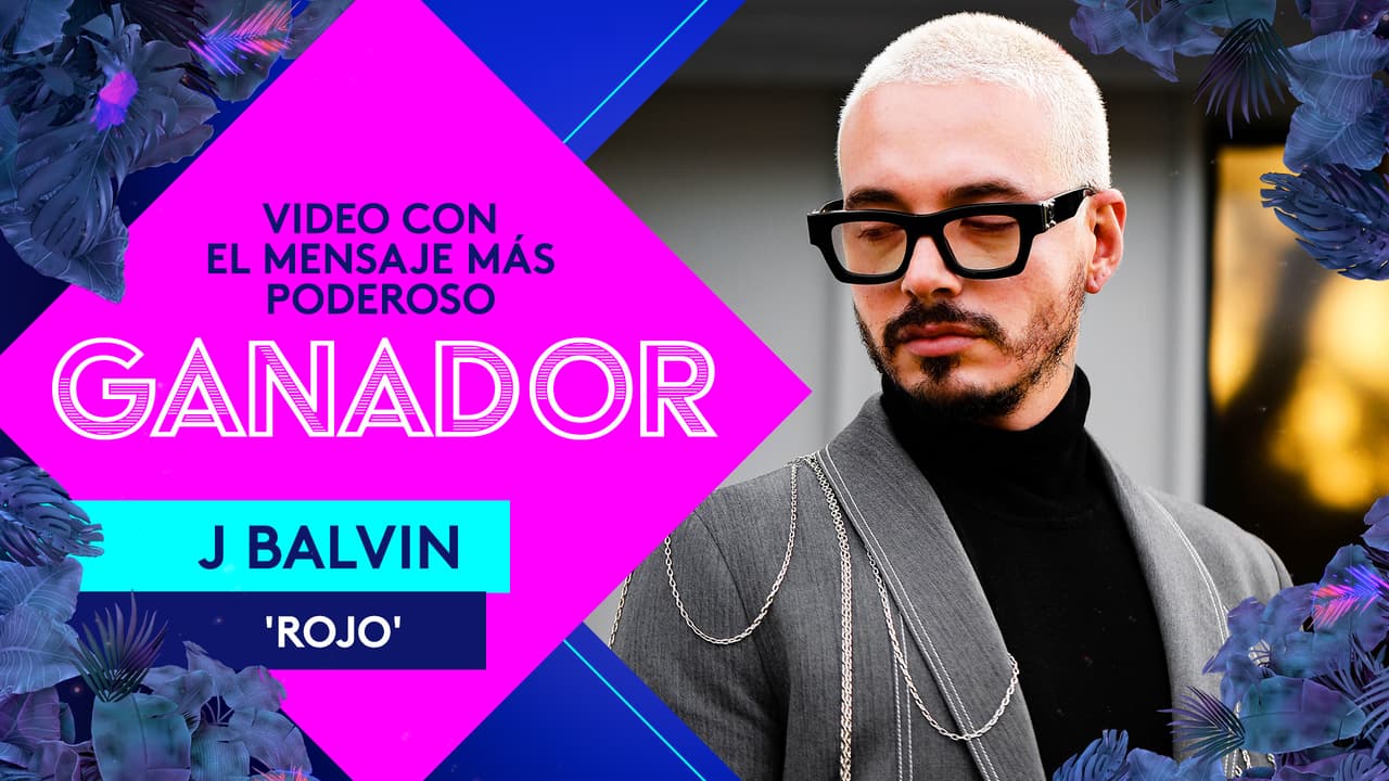 J Balvin se llevó un Premio Juventud porque 'Rojo' es 'El Video con el Mensaje Más Poderoso'.
