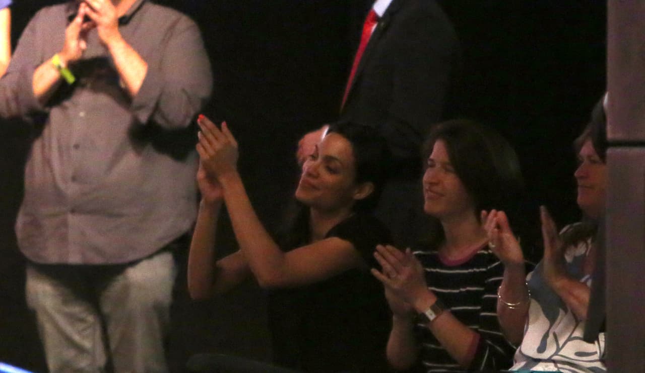 Rosario lo escuchó y aplaudió desde el público.