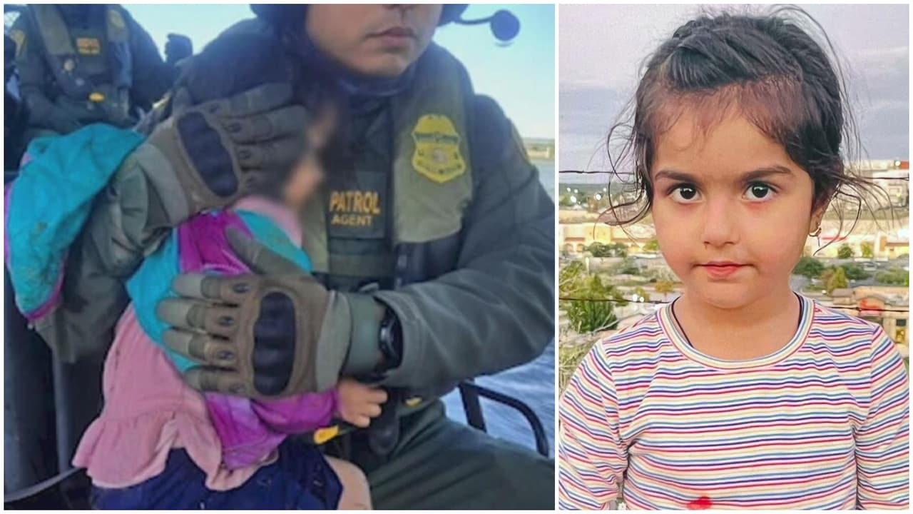 Foto de la Patrulla Fronteriza da esperanza a la familia de Lina Sardar Khil 