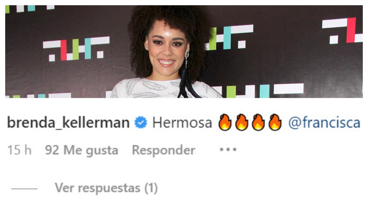 Brenda Kellerman, quien recientemente lució con su rizada cabellera en la pista de
<b> Mira Quién Baila All Stars</b>, también le dejó un cálido mensaje a Francisca.
