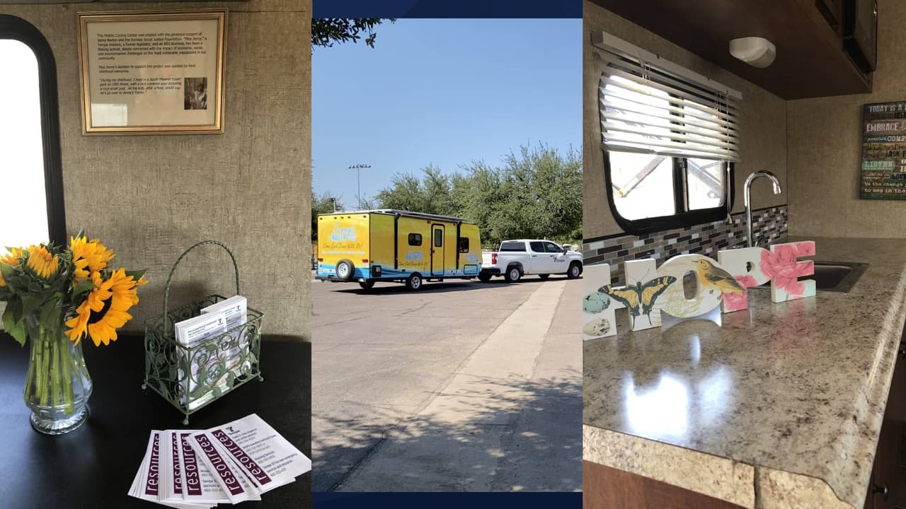 La ciudad de Tempe indica que
<i>Jenny's Trailer</i> estará abierto en días de calor extremo. Para obtener más información, visite:
<a href="https://www.tempe.gov/government/human-services/housing-services/ending-homelessness/heat-relief" target="_blank">tempe.gov/heatrelief</a>.
<br>