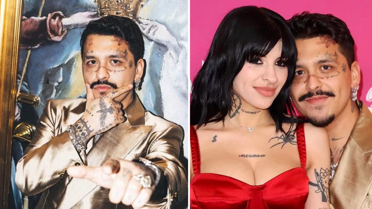 Christian Nodal se arrodilló frente a Cazzu en plena alfombra, poco antes de los Latin GRAMMY 2023