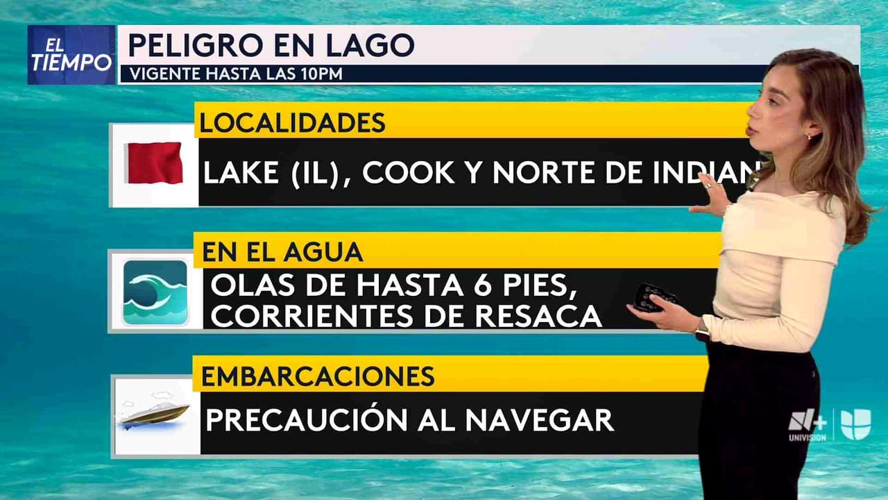 Pronóstico del tiempo hoy en Chicago: Peligro en lago y playas; el termómetro alcanzará 70 °F