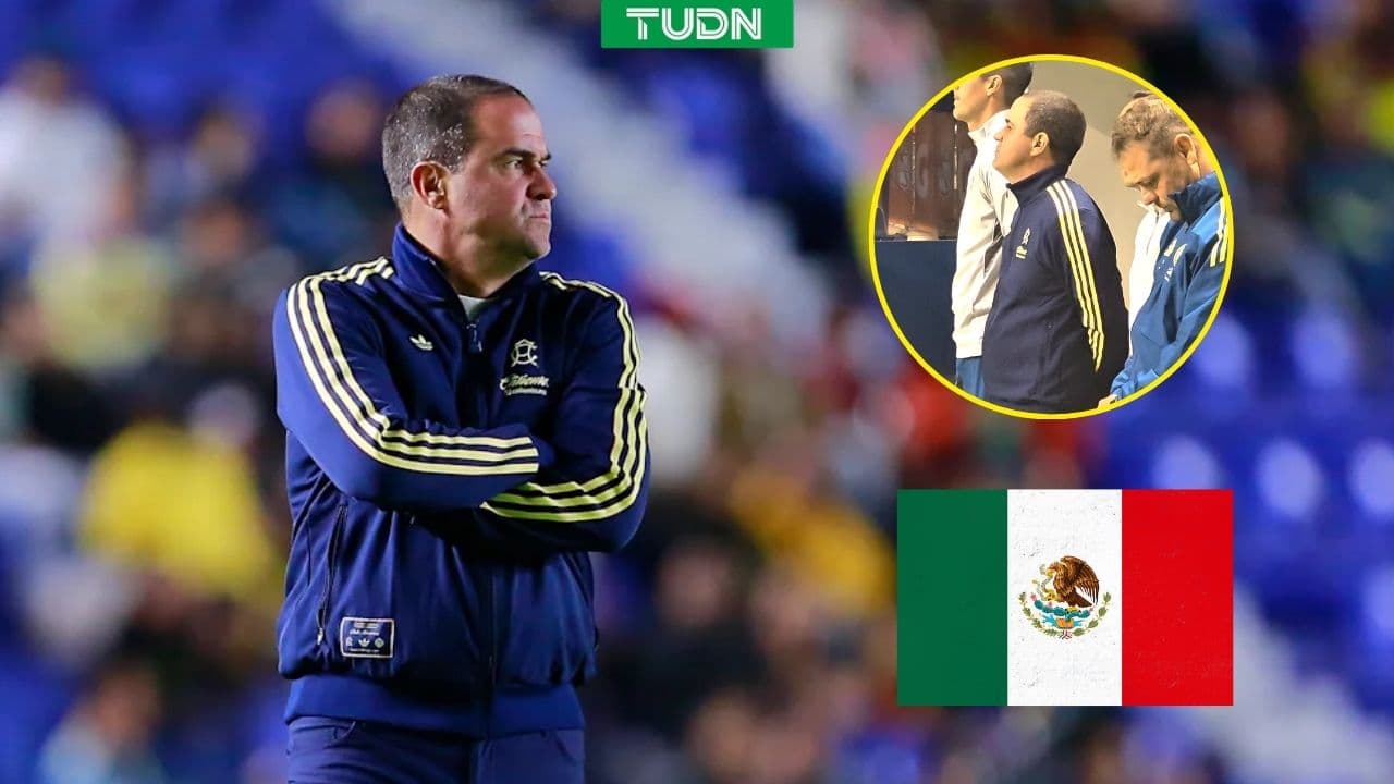 Puebla vs. América: André Jardine entona el Himno Nacional Mexicano