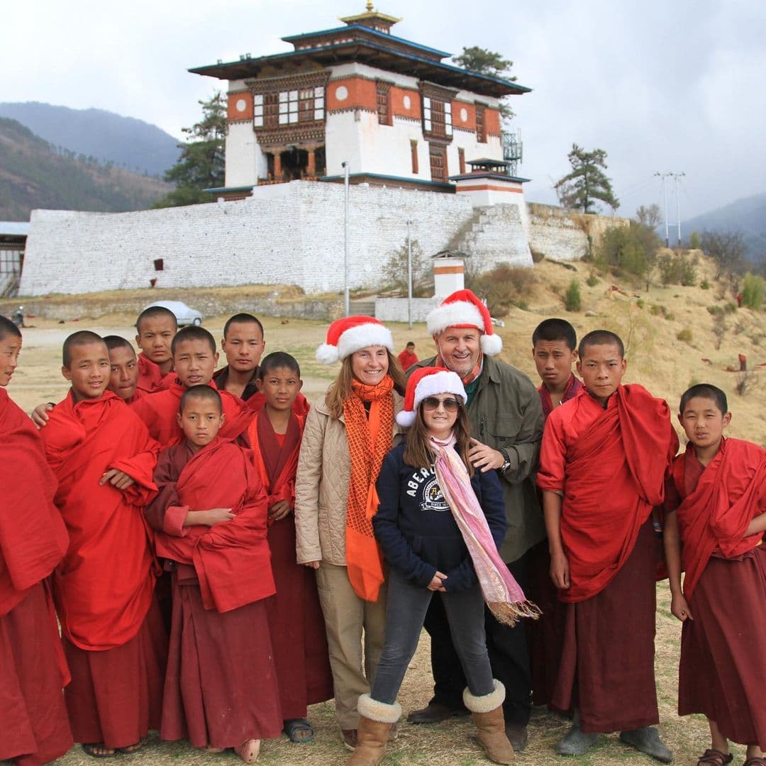 También han viajado al Himalaya, esto en sus vacaciones de fin de año cuando Mía aún era pequeña.