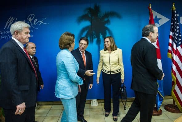 El mismo día, una delegación de congresistas estadounidenses fue recibida en La Habana por el canciller Bruno Rodríguez Parrilla.