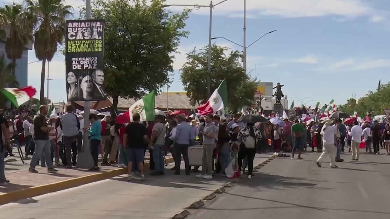 Choques políticos en Chihuahua México, tras marcha por la paz