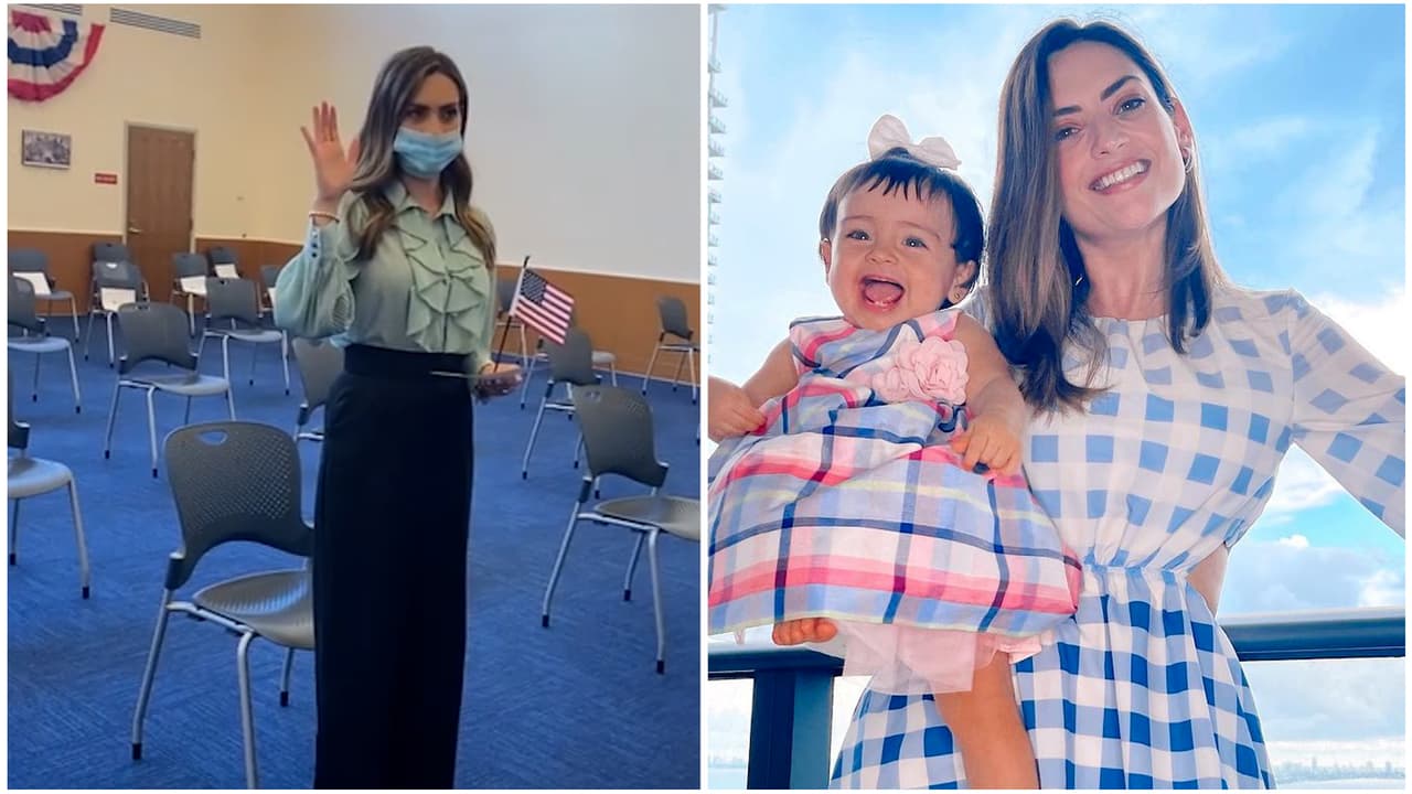 Michelle Galván finalmente obtuvo la ciudadanía estadounidense y así se lo dedicó a 'baby Megan'