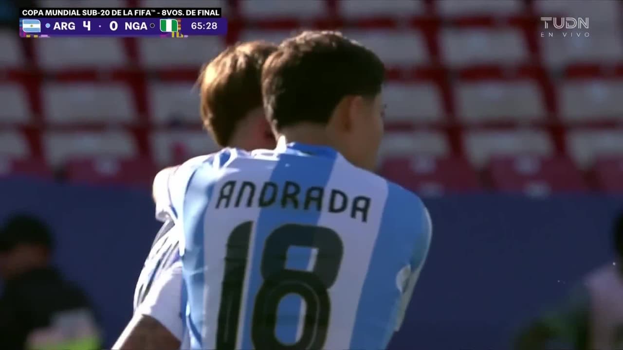 ¡Golazo de Argentina! ¡Silvetti se come a Messi y pone el 4-0!