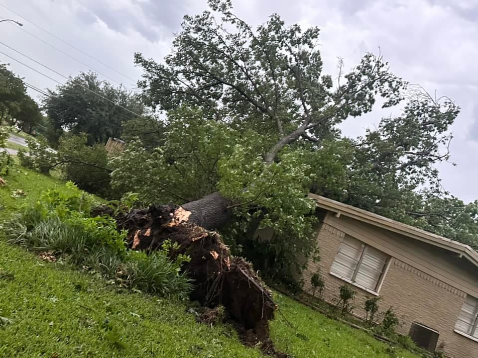 Las zonas más dañadas fueron Garland, Irving, Lewisville, Arlington, entre otros.