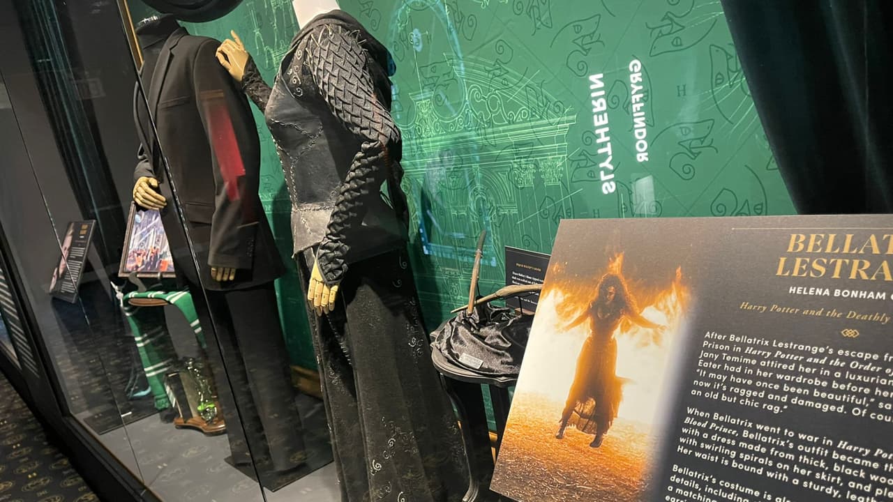 La exposición también te enseña la historia de la saga de Harry Potter, quiénes son los personajes más importantes, entre aliados y villanos, o cuál es la biografía de cada mago, bruja o criatura mágica.