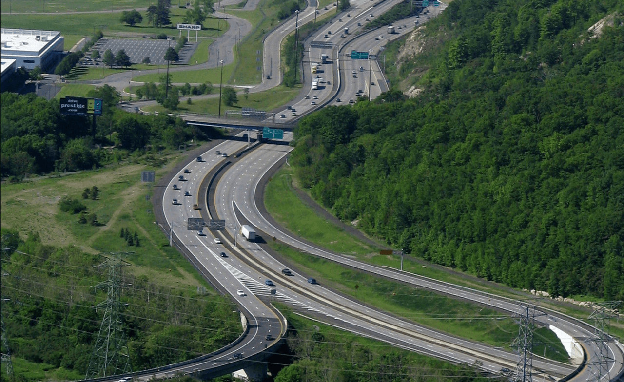 <b>06.</b> 
<b>I-287</b>
<br>
<br>Esta carretera ocupada entre el New York State Thruway y el New Jersey Turnpike vio 3,550 choques el año pasado, la mayoría de ellos en la sección de 3 millas entre Bridgewater y Bedminster.