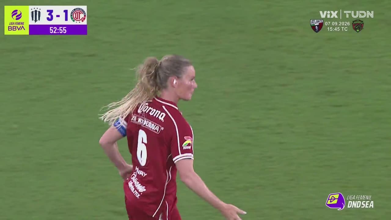 ¡Golazo de Toluca! Zurdazo de Amandine Henry para el primero de Diablas