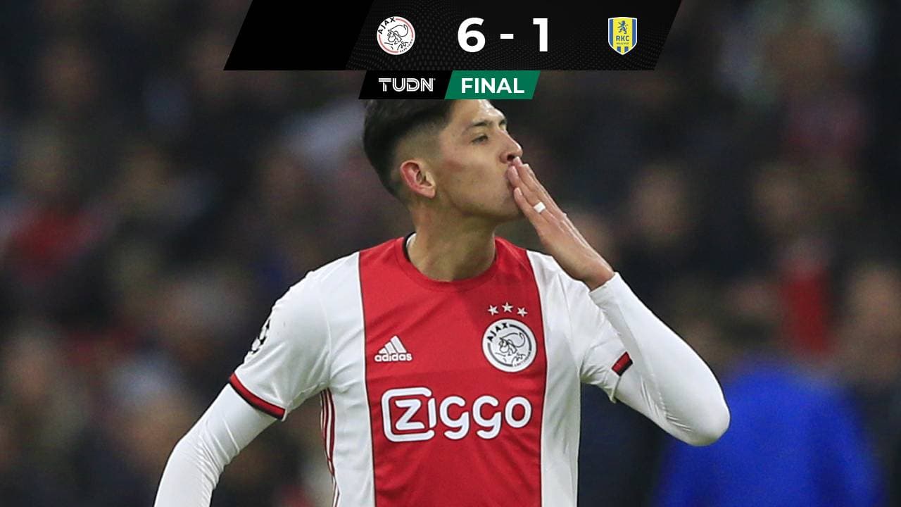 Ajax, con Edson Álvarez como titular, golea al RKC Waalwijk