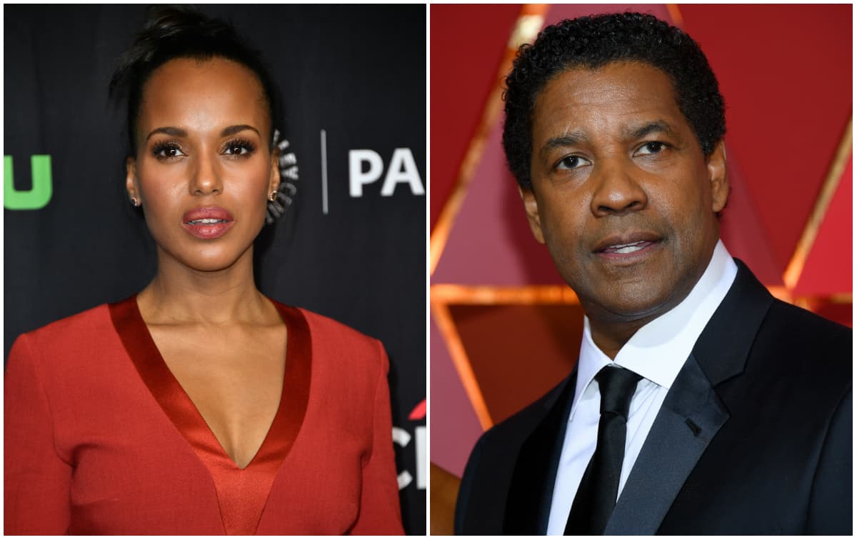 Kerry Washington y Denzel Washington.