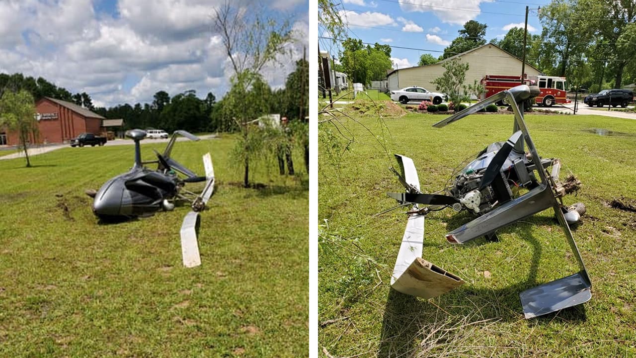Se estrella un helicóptero al noreste de Houston y el piloto sobrevive