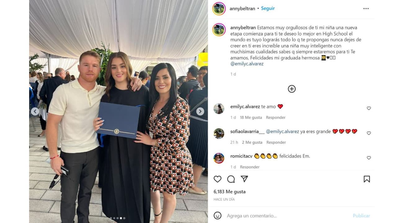 La graduación de Emily, hija del 'Canelo'