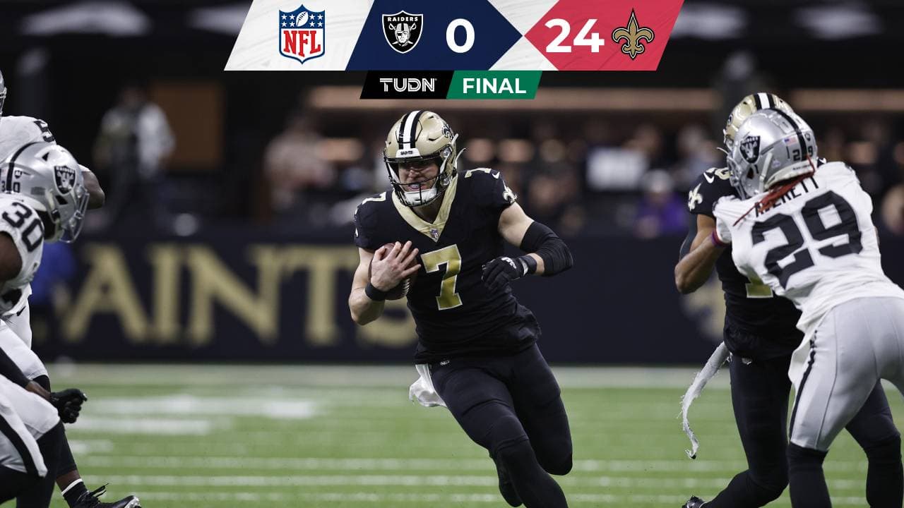 NFL: New Orleans le asesta tremenda blanqueada a Raiders