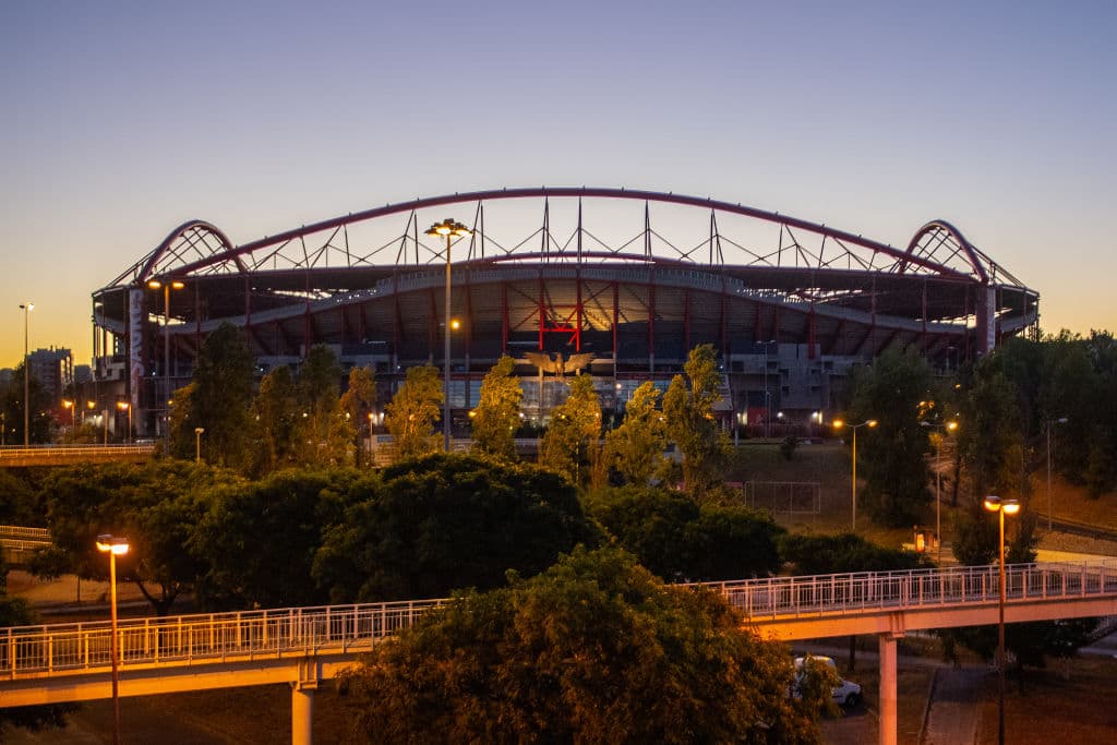 Asi luce el centro de Lisboa previo a la final entre Paris Saint-Germain y el Bayern Munich.