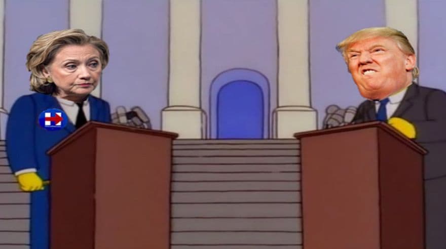 Como Kang y Kodos, los aliens de The Simpsons.