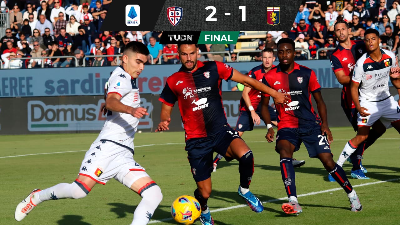 Johan Vásquez revienta el travesaño en derrota de Genoa ante Cagliari