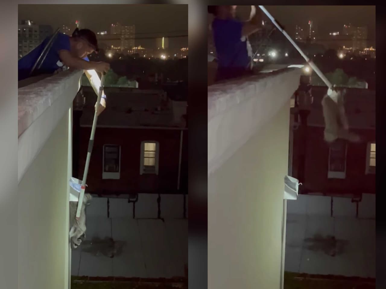 <b>En video: <b>Hombre sube 75 pies de altura para rescatar a un mapache en Coney Island</b></b>
<br>
<br>El rescatista dijo que los residentes habían colocado colchones en el suelo en caso de que el animal se cayera.