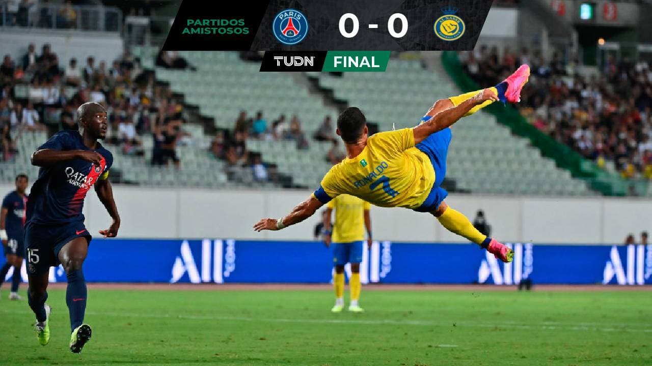 PSG, sin Mbappé, no pudo y empató ante Cristiano y el Al-Nassr 