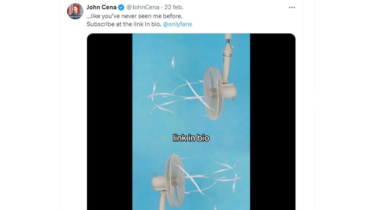 John Cena abre su propia cuenta de OnlyFans