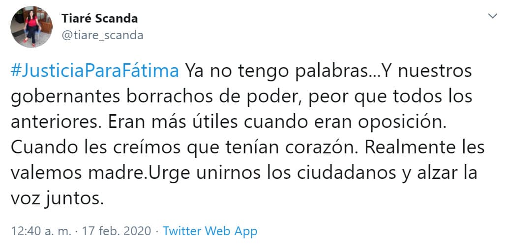 <b>Tiaré Scanda</b> es otra de las actrices que exige al gobierno que este tipo de situaciones ya no ocurran.