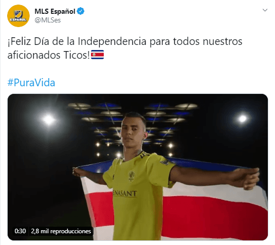 Equipos latinoamericanos y del resto del mundo, se suman a las felicitaciones por la celebración de la Independencia de México, Guatemala, el Salvador, Costa Rica, Honduras y Nicaragua.