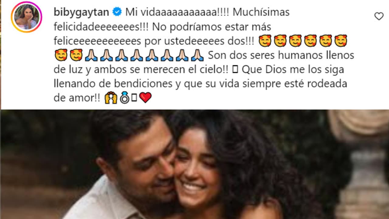 Este fue el mensaje que Biby Gaytán que le dejó a su hija Alejandra tras dar a conocer su compromiso con su novio Nader.