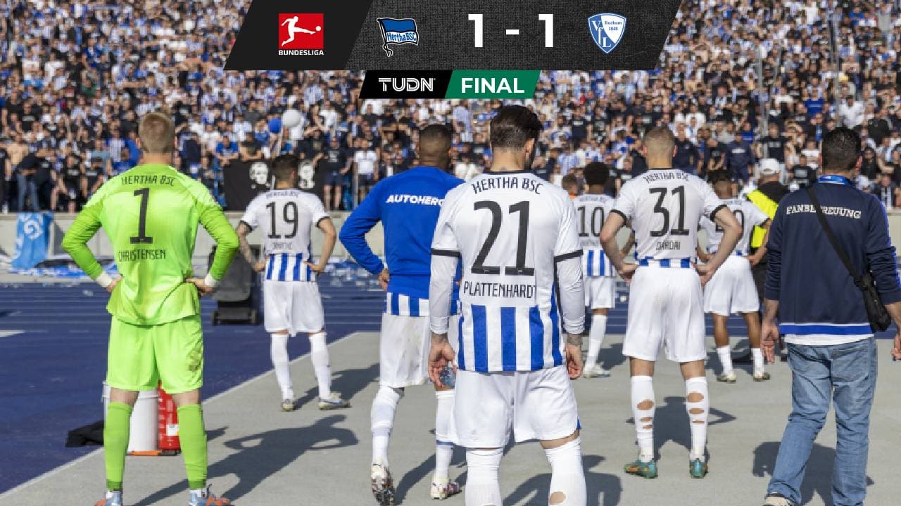 Hertha Berlin es el primer descendido de la Bundesliga esta temporada