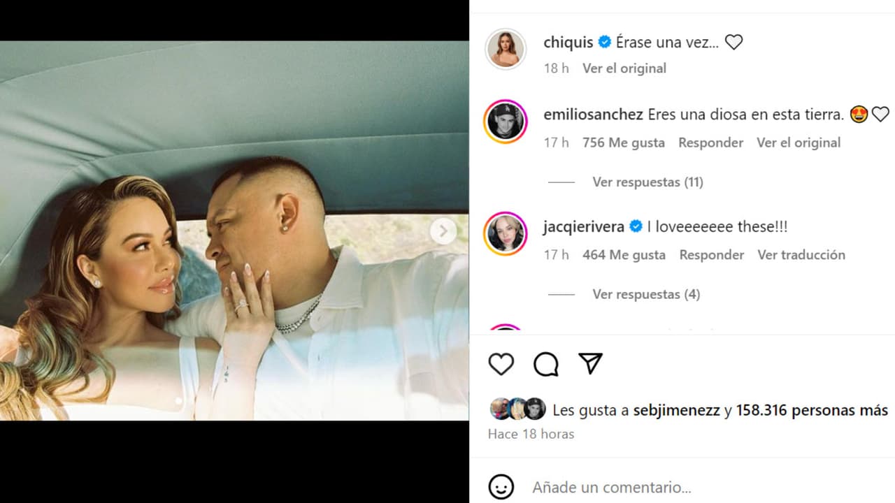 Esta es la publicación que hicieron Chiquis y Emilio Sánchez y que inició especulaciones sobre una supuesta boda en secreto entre ellos.