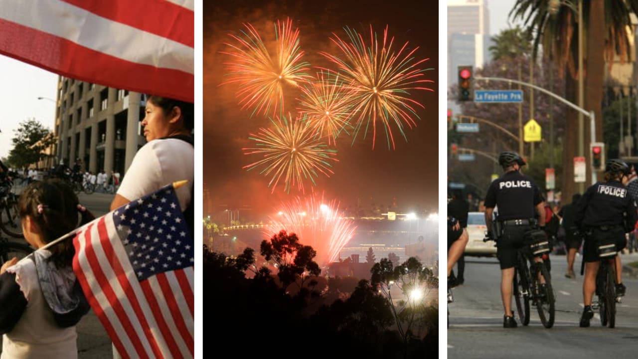 Refuerzan seguridad en celebraciones del 4 de Julio en el sur de California tras la masacre al norte de Chicago