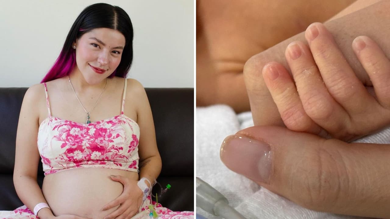 En llanto, influencer se culpa por nacimiento prematuro de su bebé: estuvo intubada 