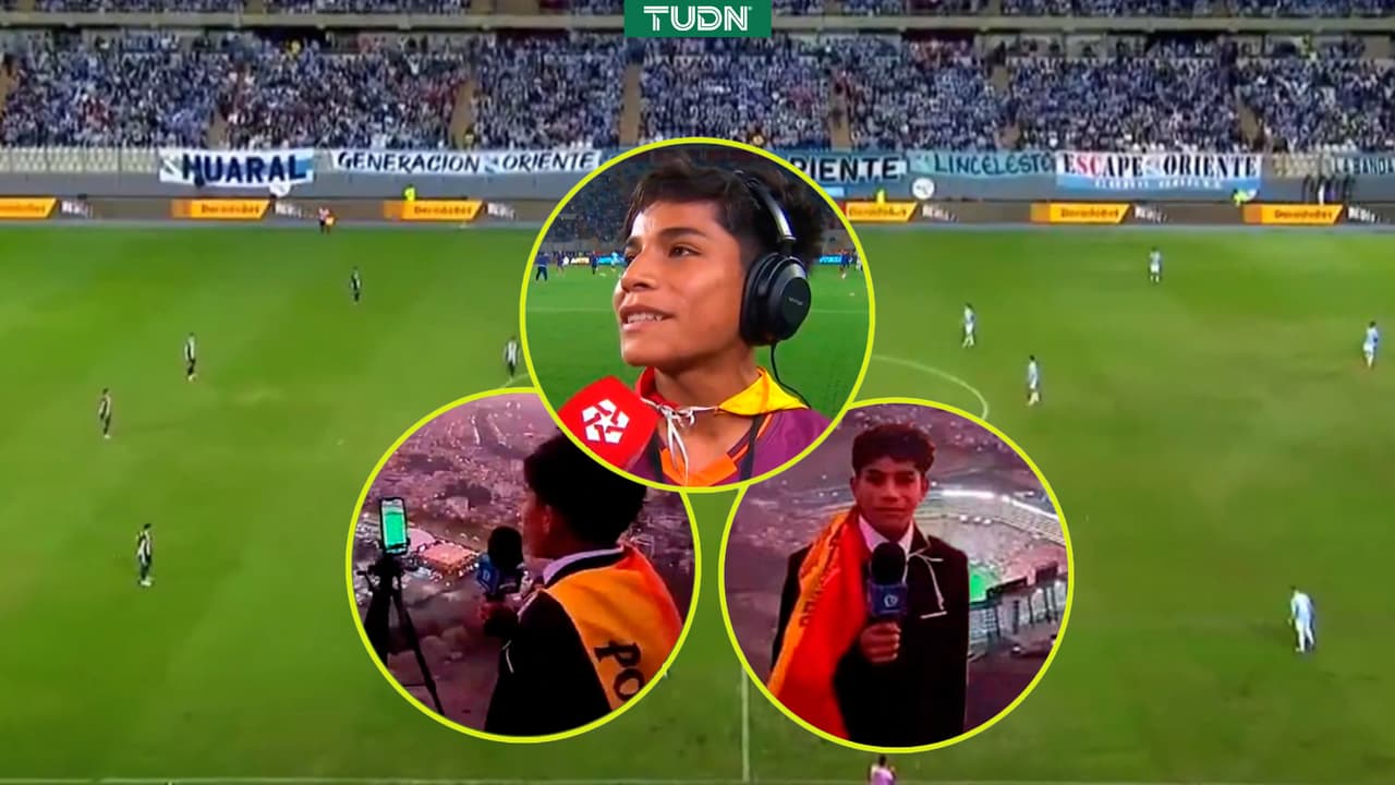 ¡Emotivo! joven reportero cumple su sueño tras su épica narración