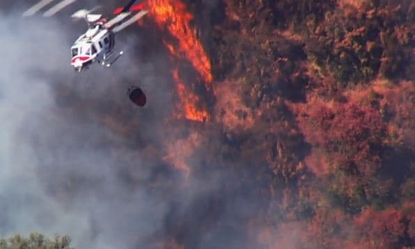 Las llamas del incendio de maleza en el condado de Napa han calcinado 64 acres de terreno