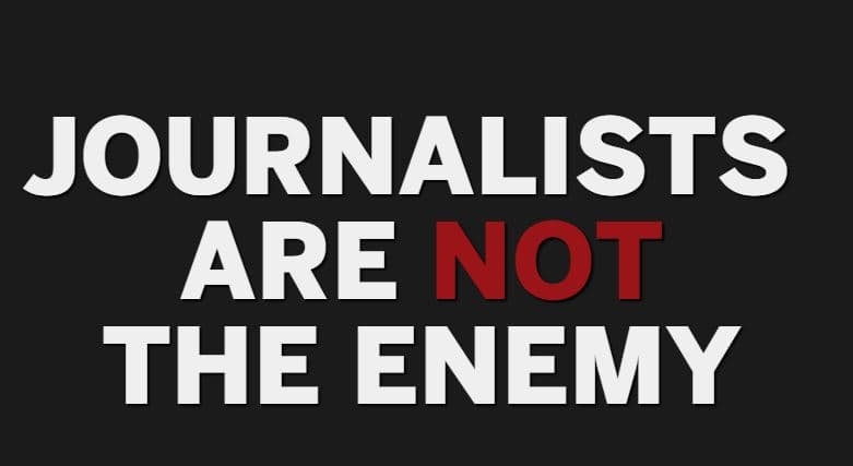 Infografía de la iniciativa editorial coordinada por el diario The Boston Globe contra los ataques de Trump a la prensa.