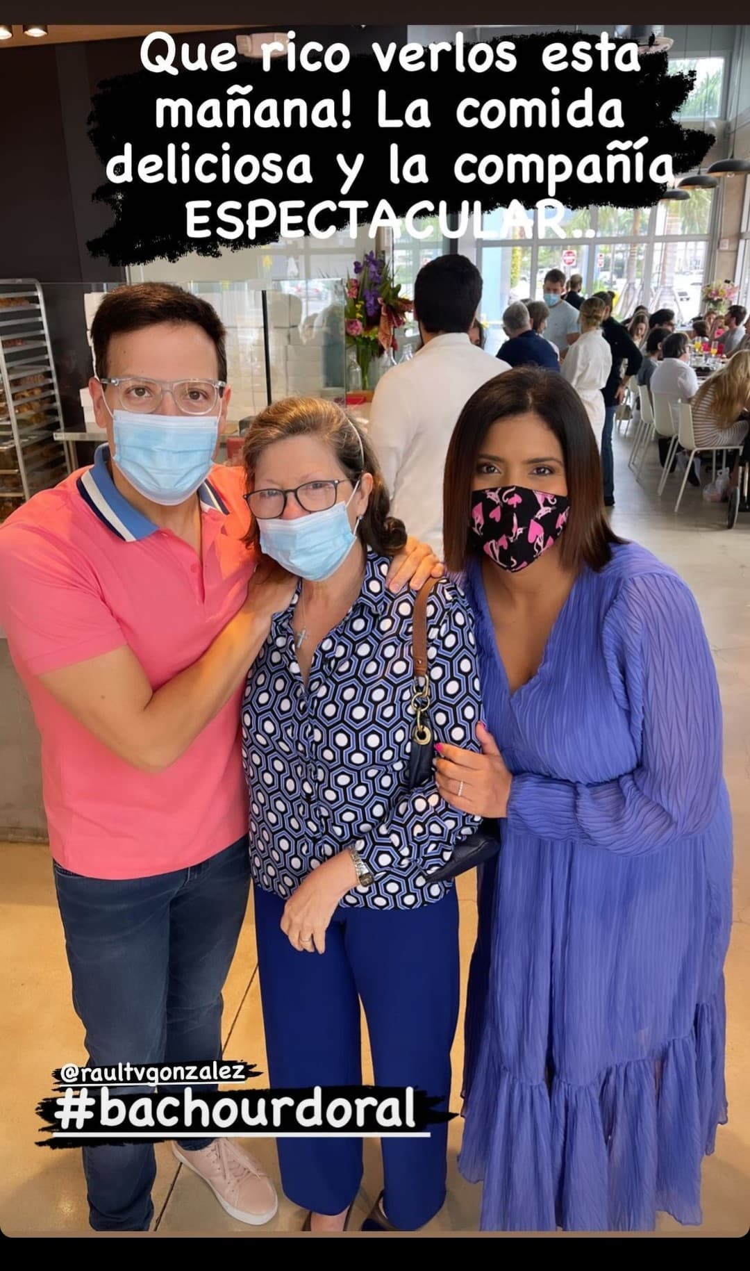 Doña Estrella, mamá del conductor venezolano, se unió a este encuentro y la pasaron de lujo.