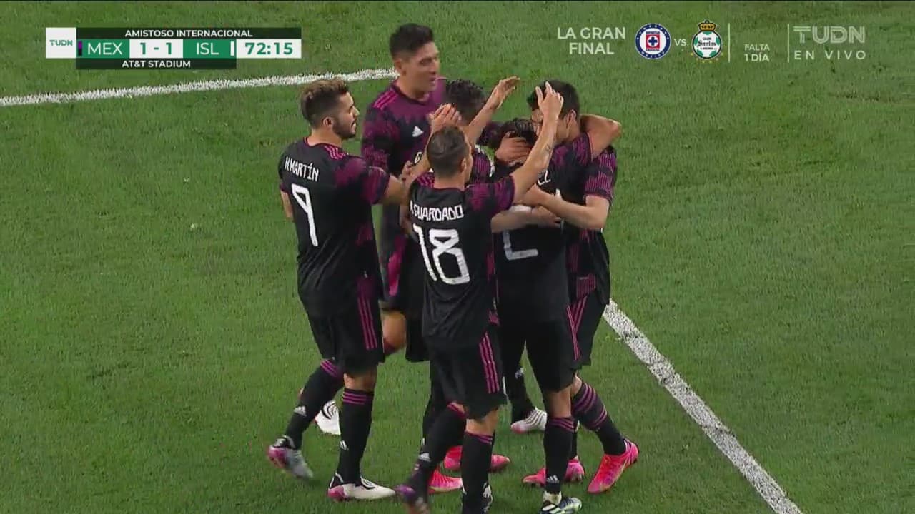 ¡Llega el empate! Lainez desborda y ‘Chucky’ Lozano marca el 1-1