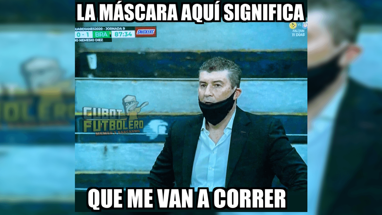 Pumas y Cruz Azul bajan de posición al América y estos son los memes de la Jornada 9 de la Liga MX del torneo Guard1anes 2020.