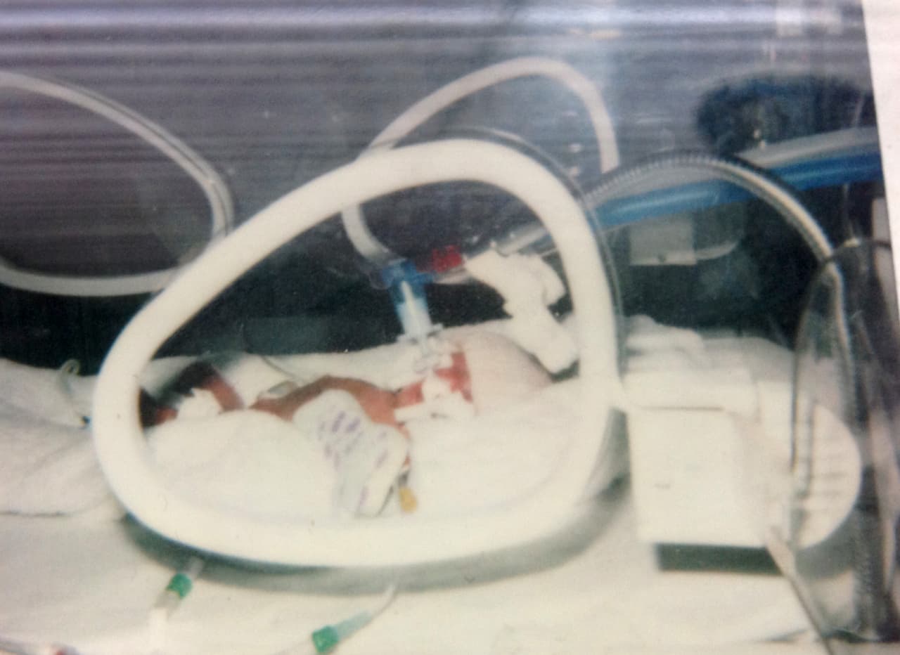 Nueve meses más tarde, la mujer de 33 años se convirtió en mamá.